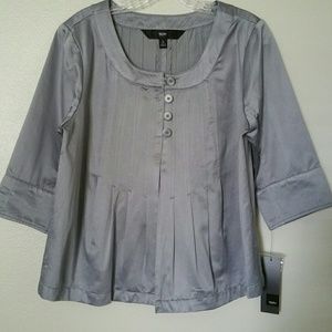 NWT Mossimo Gray 3/4 Sleeve Crop Jacket  Size L